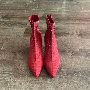 Charles by Charles David red ankle boot.